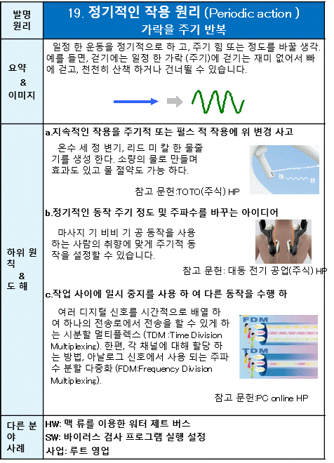 19 정기적인 작용 원리